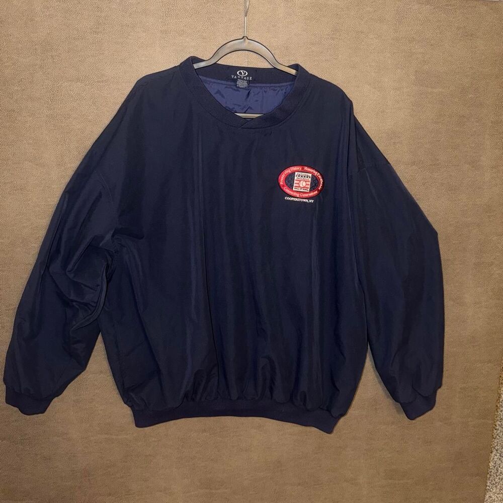 Vintage Cooperstown Baseball windbreaker pullover jacket